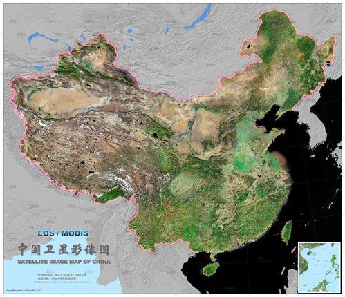 山水地理高清卫星地图