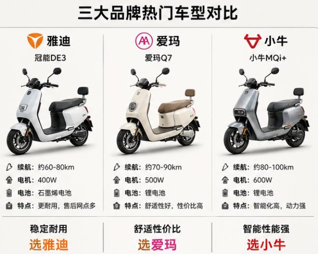 小牛电动车各型号对比缩略图