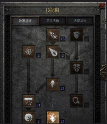 暗黑破坏神2冰法师技能加点