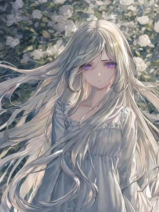 二次元白发女角色