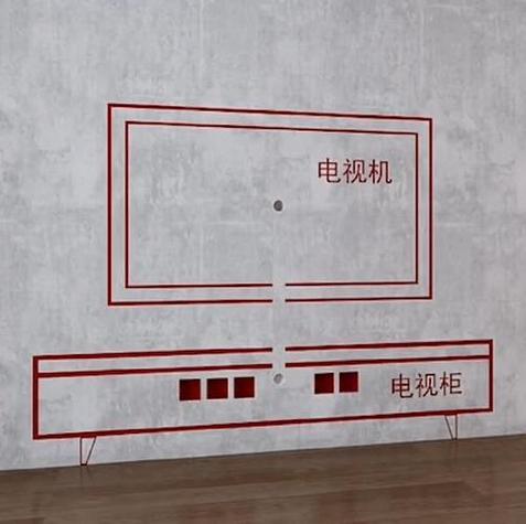 客厅电视墙插座设计图缩略图