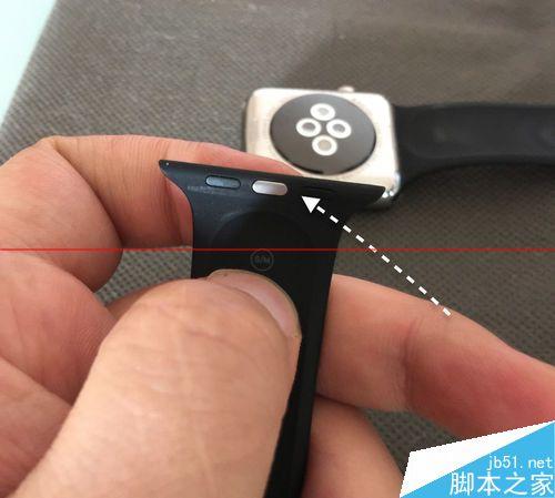 苹果手表表带安装方向图标