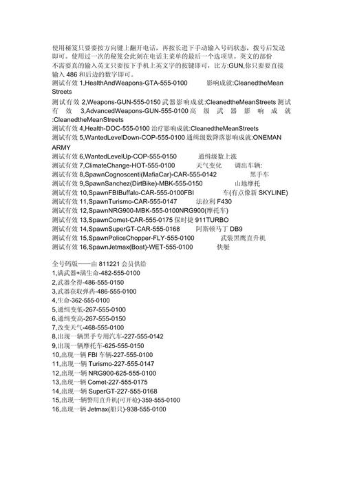 自由城秘籍代码大全 游戏截图