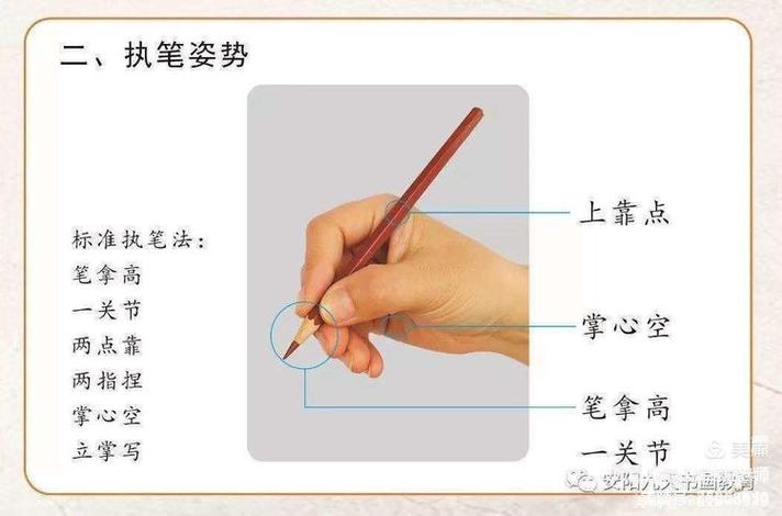 握铅笔的正确姿势手法