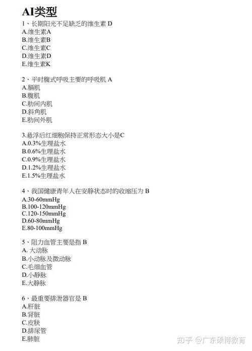 西医综合题型分布缩略图