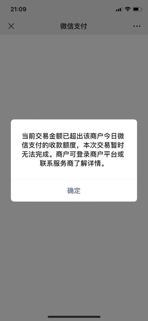 支付金额超过商户收款限额是什么意图标