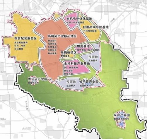 通州区各镇分布图