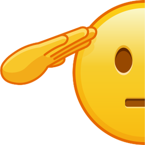 微信敬礼emoji表情符号复制图标