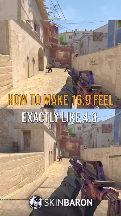csgo16:9和4:3的鼠标灵敏度比例游戏截图