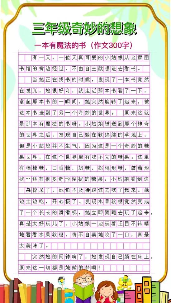 奇妙的想象作文300字四年级下册缩略图