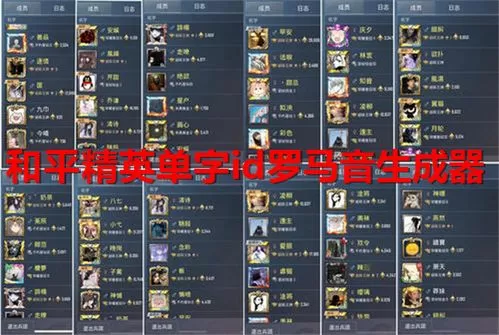 和平精英罗马音单字id不常见的可复制大全 (和平精英单字id罗马音生成器)缩略图