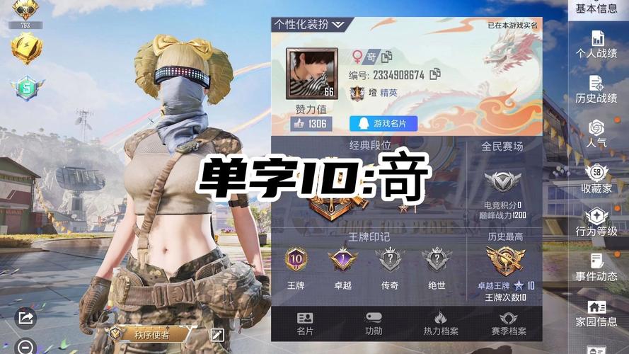 和平精英单字id生成器可复制老版本图标