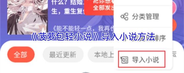 菠萝包轻小说导出