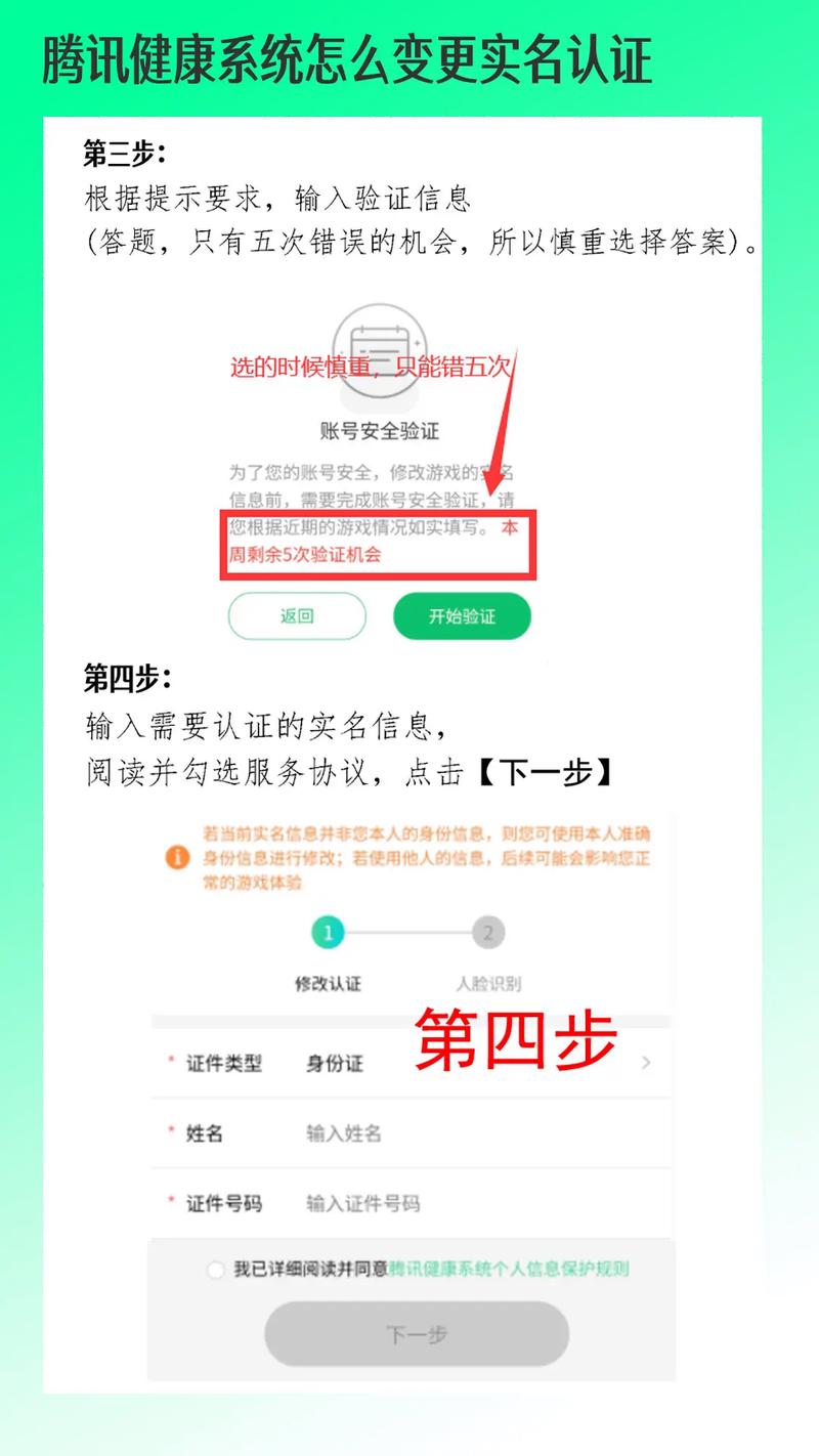 腾讯健康系统实名认证怎么修改QQ健康系统实名认证信息更改缩略图